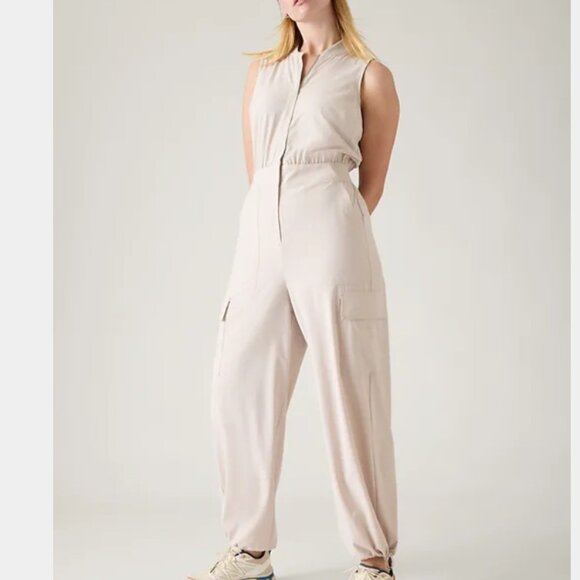 Athleta Brooklyn Utility Jumpsuit NWT, 16 Tall - Picture 5 of 7